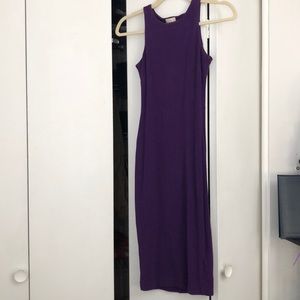 H&M · long fitted dress